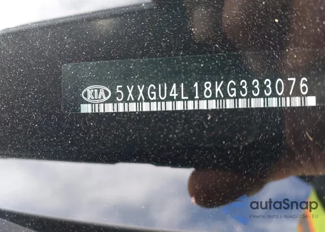 2019 Kia Optima Ex из США, поврежденный, VIN 5XXGU4L18KG333076